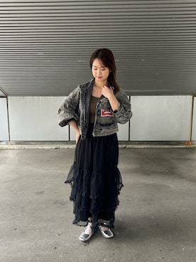 土屋莉央さん(レディース・151cm)の秋コーディネート