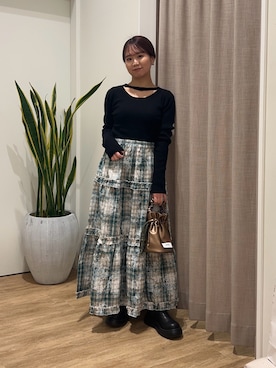 土屋莉央さん（レディース・151cm）の冬コーディネート