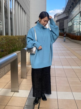 土屋莉央さん（レディース・151cm）の冬コーディネート