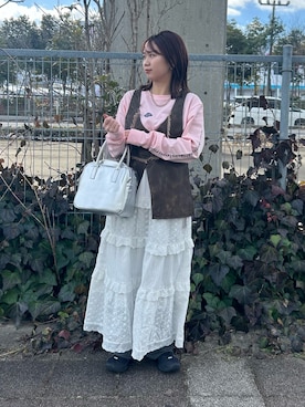 土屋莉央さん（レディース・151cm）の冬コーディネート