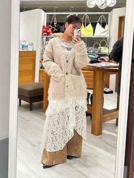 土屋莉央さん（レディース・151cm）の冬コーディネート