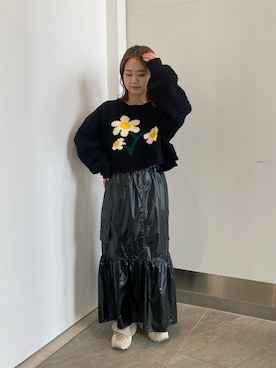 土屋莉央さん(レディース・151cm)の秋コーディネート