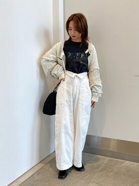 土屋莉央さん(レディース・151cm)の秋コーディネート