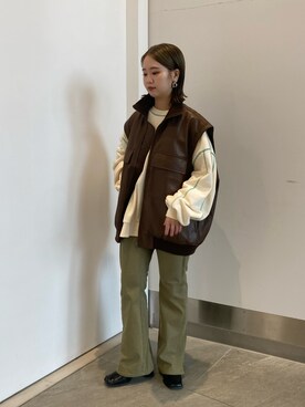 土屋莉央さん（レディース・151cm）の秋コーディネート