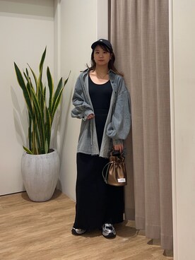 土屋莉央さん(レディース・151cm)の秋コーディネート