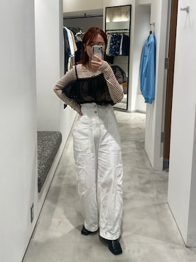 「アイテム（その他トップス）」を使った、土屋莉央さん（レディース・151cm・20代）の夏コーディネート