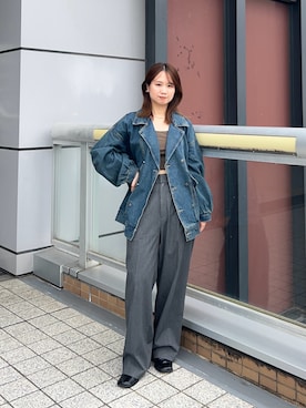 土屋莉央さん（レディース・151cm）の秋コーディネート