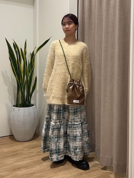 土屋莉央さん（レディース・151cm）の冬コーディネート