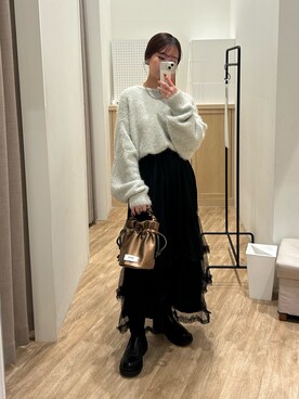 土屋莉央さん（レディース・151cm）の秋コーディネート