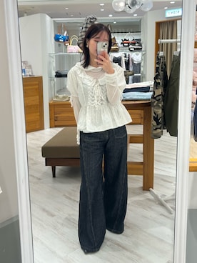 土屋莉央さん(レディース・151cm)の春コーディネート