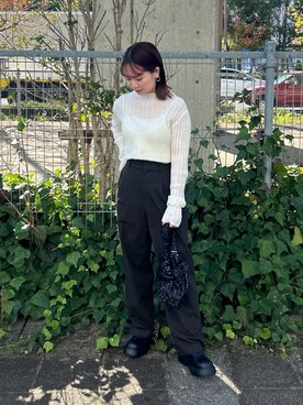 土屋莉央さん(レディース・151cm)の秋コーディネート