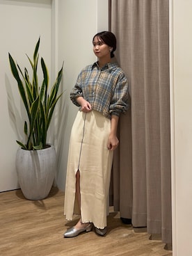 土屋莉央さん(レディース・151cm)の秋コーディネート