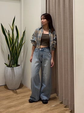 土屋莉央さん(レディース・151cm)の秋コーディネート