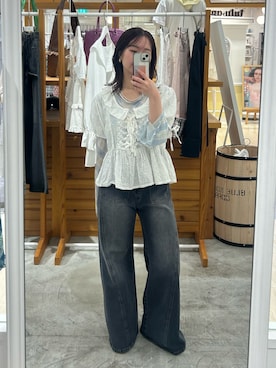 土屋莉央さん(レディース・151cm)の春コーディネート