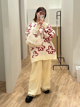 土屋莉央さん(レディース・151cm)の冬コーディネート
