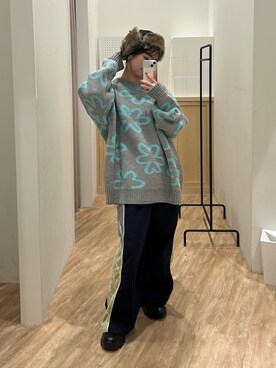 土屋莉央さん(レディース・151cm)の冬コーディネート