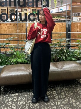 土屋莉央さん(レディース・151cm)の冬コーディネート