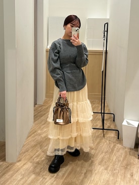 土屋莉央さん（レディース・151cm）の秋コーディネート