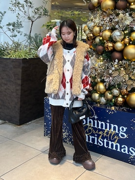 土屋莉央さん（レディース・151cm）の冬コーディネート