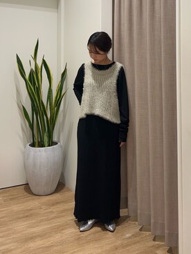 土屋莉央さん(レディース・151cm)の秋コーディネート