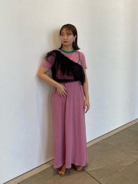 「アイテム（その他トップス）」を使った、土屋莉央さん（レディース・151cm・20代）の夏コーディネート