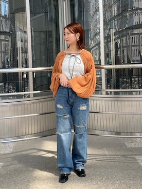 土屋莉央さん(レディース・151cm)の夏コーディネート