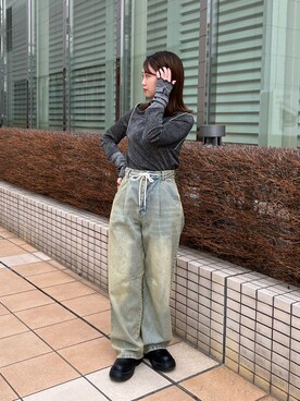 土屋莉央さん(レディース・151cm)の春コーディネート