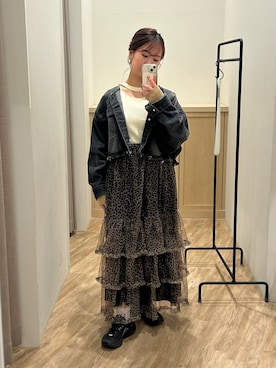 土屋莉央さん(レディース・151cm)の冬コーディネート