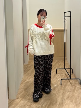 土屋莉央さん(レディース・151cm)の冬コーディネート