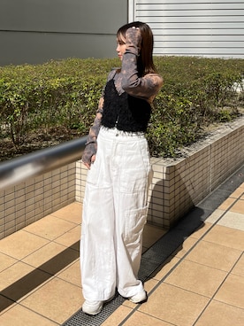 土屋莉央さん（レディース・151cm）の春コーディネート