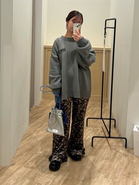 土屋莉央さん(レディース・151cm)の冬コーディネート