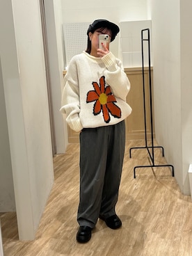 土屋莉央さん（レディース・151cm）の冬コーディネート