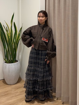 土屋莉央さん(レディース・151cm)の秋コーディネート