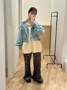 土屋莉央さん（レディース・151cm）の冬コーディネート