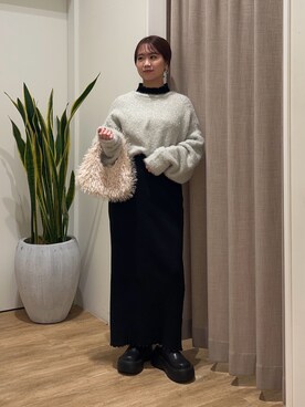 土屋莉央さん（レディース・151cm）の冬コーディネート