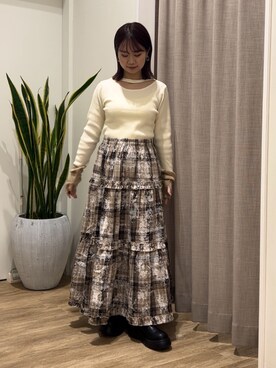 土屋莉央さん（レディース・151cm）の冬コーディネート