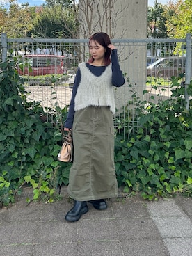 土屋莉央さん（レディース・151cm）の秋コーディネート