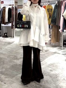 土屋莉央さん(レディース・151cm)の冬コーディネート