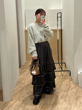 土屋莉央さん（レディース・151cm）の冬コーディネート
