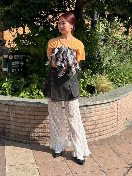 セール】レースフレアレイヤードフリルパンツ（その他パンツ