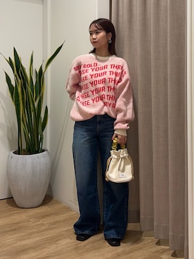 土屋莉央さん（レディース・151cm）の冬コーディネート