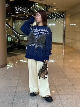 土屋莉央さん(レディース・151cm)の冬コーディネート