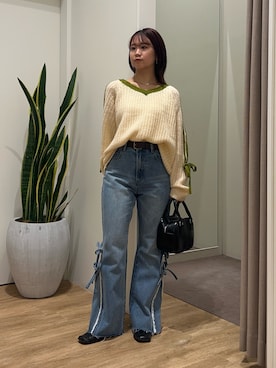 土屋莉央さん（レディース・151cm）の冬コーディネート