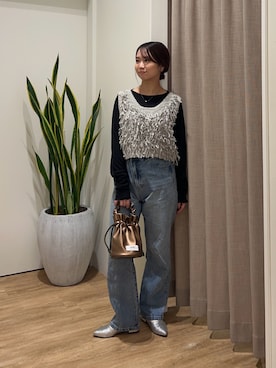 土屋莉央さん(レディース・151cm)の秋コーディネート