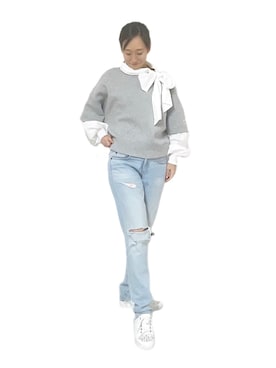 「rag & bone（ラグアンドボーン）のアイテム（パンツ）」を使った、komikaさん（レディース・159cm）の秋コーディネート
