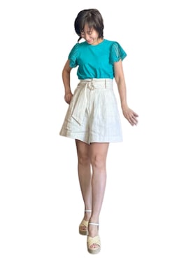 「JIMMY CHOO（ジミーチュウ）のアイテム（シューズ）」を使った、komikaさん（レディース・159cm）の夏コーディネート