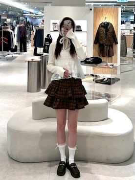 「QUEEN SHOP（クイーンショップ）のアイテム」を使った、QUEEN SHOPさん（レディース・166cm）の冬コーディネート