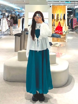 「QUEEN SHOP（クイーンショップ）のアイテム」を使った、QUEEN SHOPさん（レディース・161cm）の春コーディネート