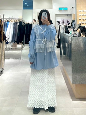 「QUEEN SHOP（クイーンショップ）のアイテム」を使った、QUEEN SHOPさん（レディース・155cm）の春コーディネート