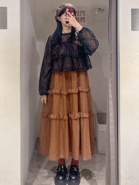 「QUEEN SHOP（クイーンショップ）のアイテム」を使った、QUEEN SHOPさん（レディース・161cm）の秋コーディネート